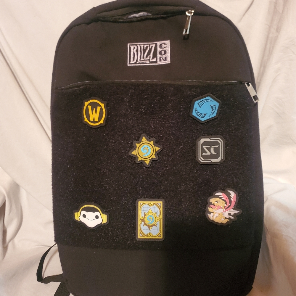 Black Blizzard BLIZZCON Velcro Backpack with Patches
